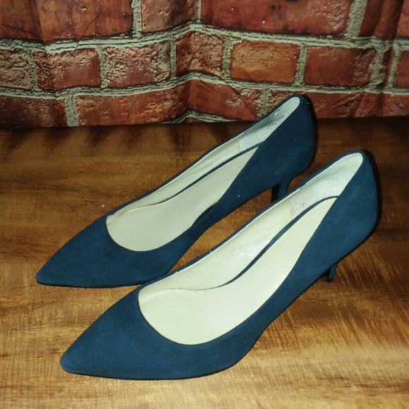 Nine West Shoes - Blue suede Heels